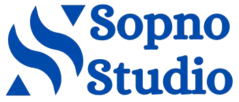 Sopno Studio logo representing professional web design, web development, CV-making, and data entry services, with a focus on enhancing digital presence and creative solutions